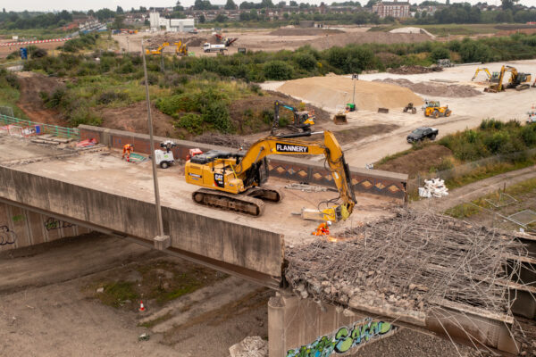 Vinci HS2 Drone photographs of bridge dismantle -8